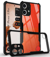 For Nothing CMF Phone 2 Pro Back Cover Case (Shockproof with Polycarbonate Clear Panel | Professional Black)