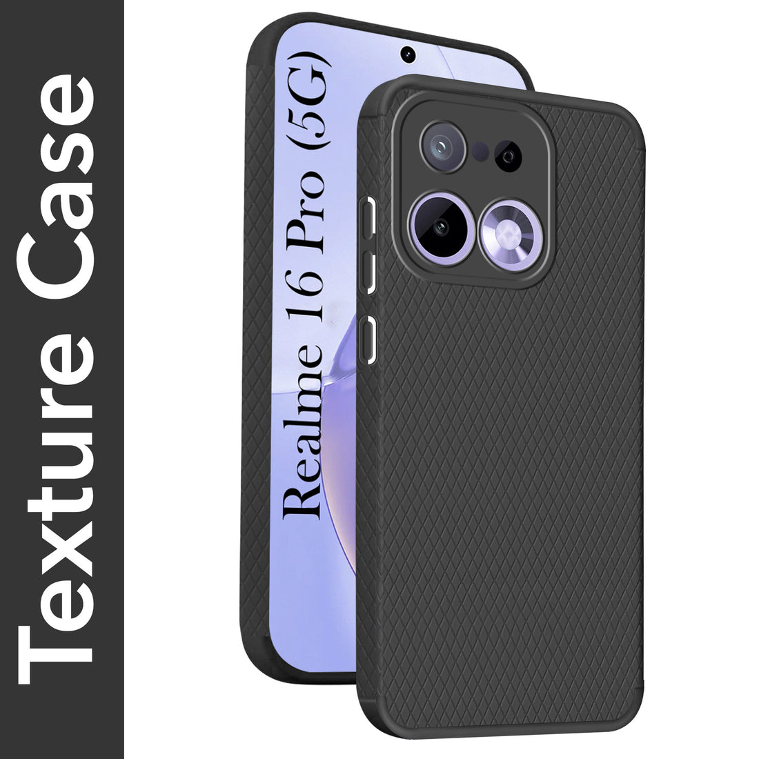 For Realme 16 Pro Back Cover Case Liquid Silicone (Camera Protection | Side Grip Texture | Soft and Flexible)