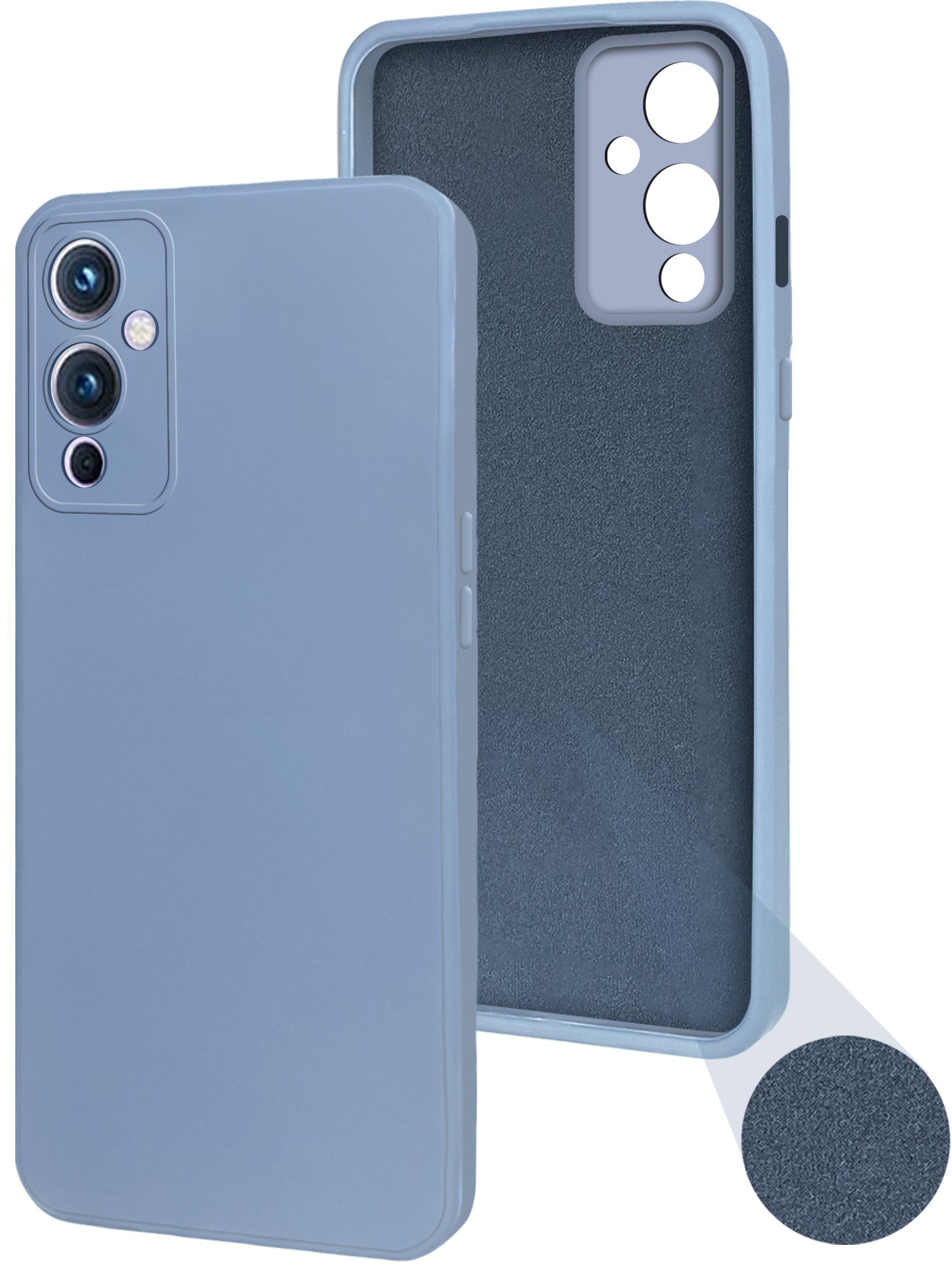For OnePlus 9 Back Cover Case (Shockproof with Polycarbonate Clear Panel)