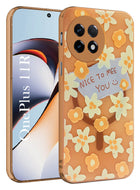 For OnePlus 11R Back Cover Case (Cute Floral Design | Flower Print for Girls | MagSafe Compatible Wireless Charging)