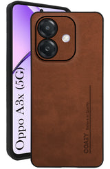 For Oppo A3X 5G | Oppo A3 5G Back Cover Case (Professional Vegan Leather | Camera Protection | Slim & Soft)