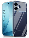 For Oppo F33 Pro 5G Back Cover Case Silicone (Clear Shockproof Case with Camera Protection | Soft and Flexible | Transparent)