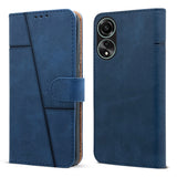 For Oppo A78 5G Flip Cover Case (Stitched Leather with Closure)