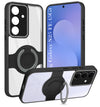 For Samsung Galaxy S25 FE Back Cover Case with stand (Built-in Ring Holder Kickstand | Lifetime Anti Yellow | Camera Protection)