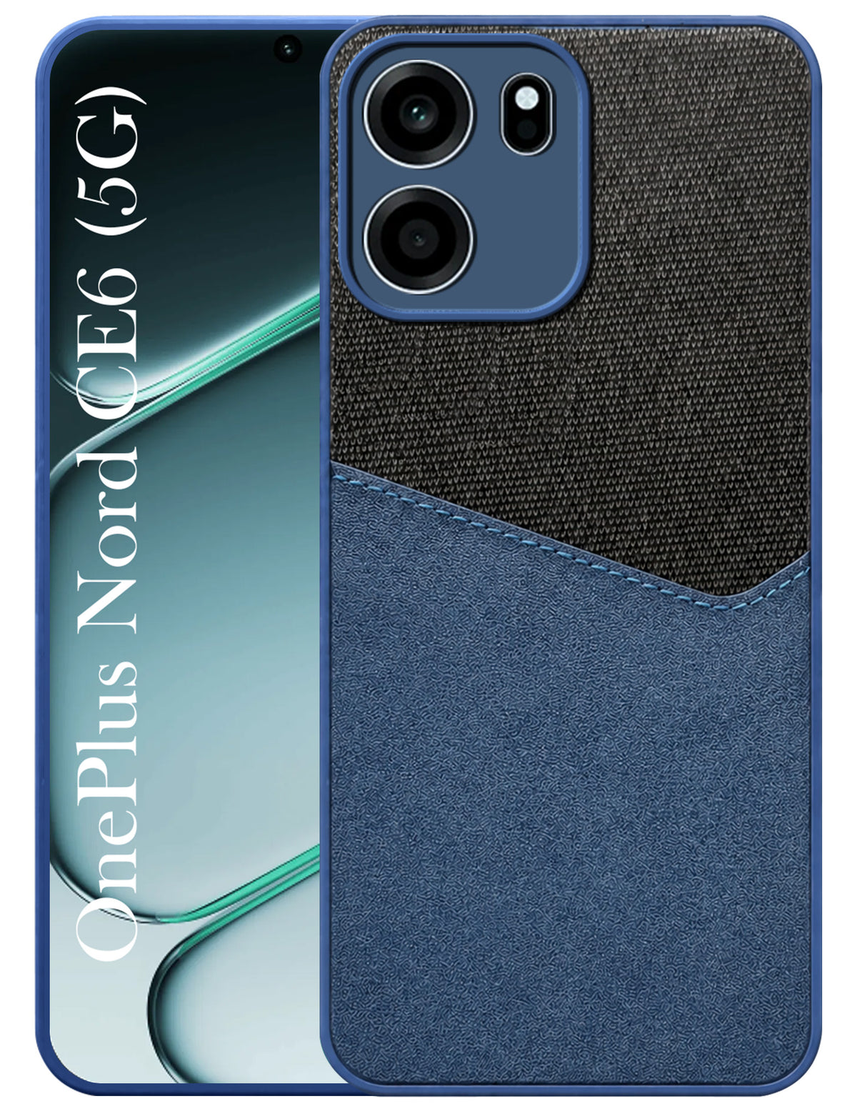 For Oneplus Nord CE 6 Back Cover Case (Dual PU Leather Stitch | Professional Minimalist | Soft and Flexible)
