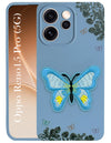 For Oppo Reno15 Pro 5G | Oppo Reno 15 Pro 5G Back Cover Case (Soft Butterfly Embroidery | Women Teen Girls | Camera Protection| Matte Silicone)