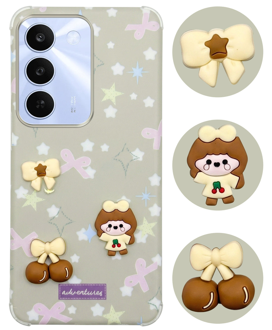 For Realme C83 5G Back Cover Case (3D Cute Cartoons | Hard Back Side Soft | Matte Premium Finish | HD Printing)