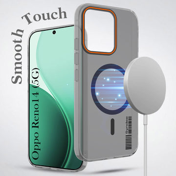 For Oppo Reno14 5G | Oppo Reno 14 5G Back Cover Case (Soft Touch | Camera Bump Protection | MagSafe Compatible | Matte Finish)