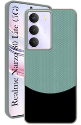 For Realme Narzo 80 Lite 5G Back Cover Case (Elegant PU Leather Finish | Premium Minimalist Professional | Camera Protection Bump)