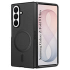 For Samsung Galaxy Z Fold 8 Ultra Back Case Cover (MagSafe Wireless Charging Compatible | Hexa Leather Finish | Inside Microfiber Cloth)