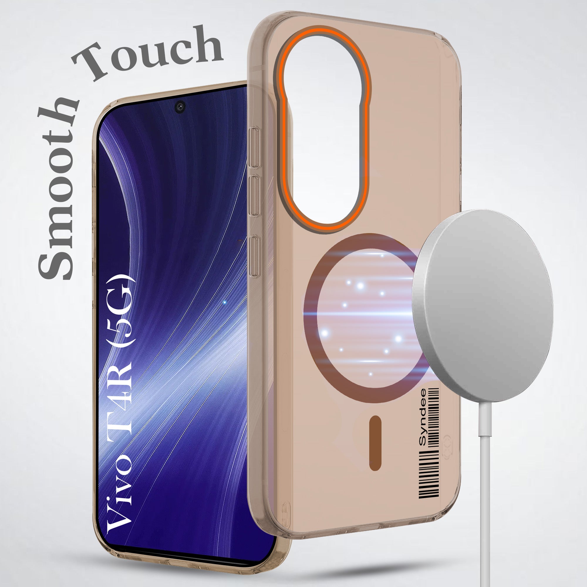For Vivo T4R Back Cover Case (Soft Touch | Camera Bump Protection | MagSafe Compatible | Matte Finish)