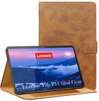 For Lenovo Tab P11 Gen 2 11.5 Inch (X350XU) Flip Cover Folio Cover (PU Leather | Multi-Angle Smart Stand | Card Storage Slots | Silicone Back Pouch)