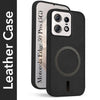 For Motorola Moto Edge 50 Pro Back Cover Case Leather Finish(MagSafe Compatible Wireless Charging | Soft Touch | Camera Bump Protection)