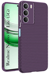 For Realme Narzo 80 Lite 5G Back Cover Case (Liquid Silicone | Side Grip | Camera Protection)