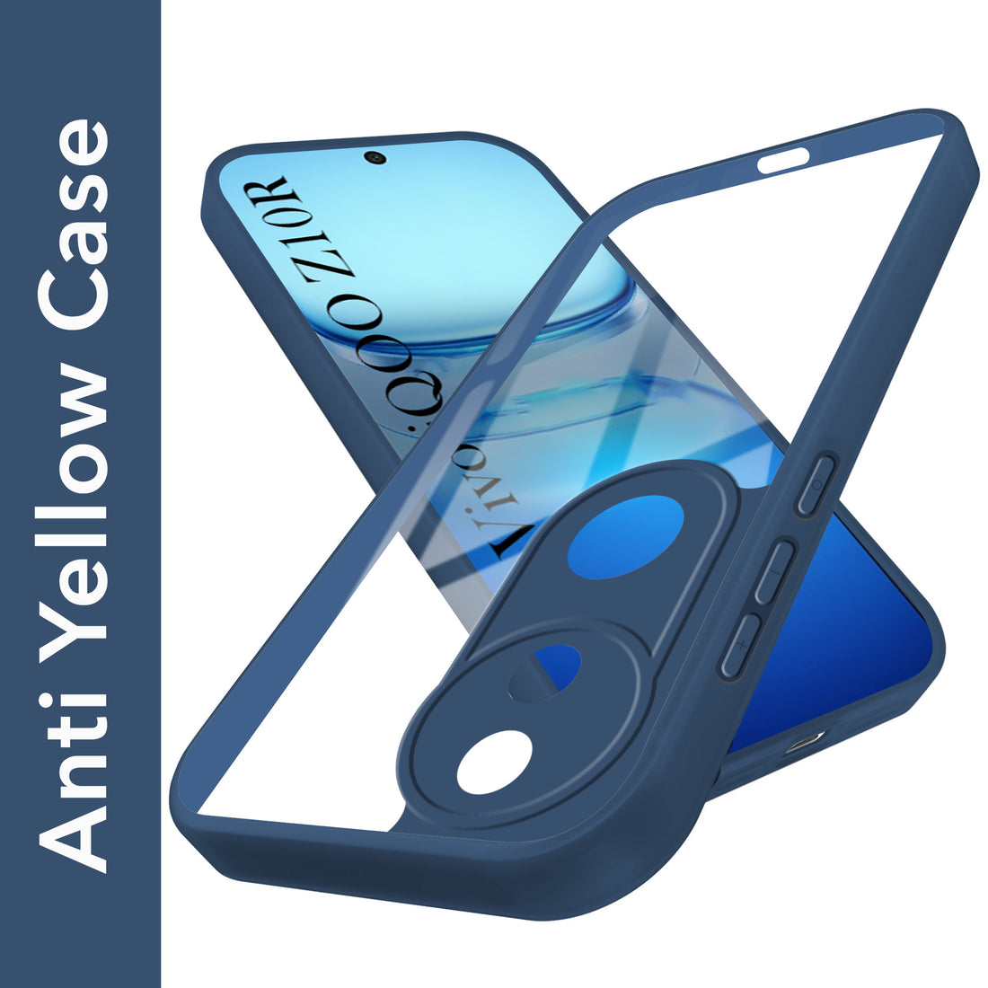 For Vivo iQOO Z10R Back Cover Case (Lifetime Anti Yellow | Anti Scratch | Crystal Clear Shockproof)
