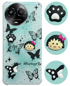 For Realme Narzo 60x Back Cover Case (3D Cute Cartoons | Hard Back Side Soft | Matte Premium Finish | HD Printing)