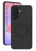 For Samsung Galaxy A37 5G Back Cover Case PU Leather (Texture Grip Design | Professional Minimalist | Camera Protection | Soft and Flexible)