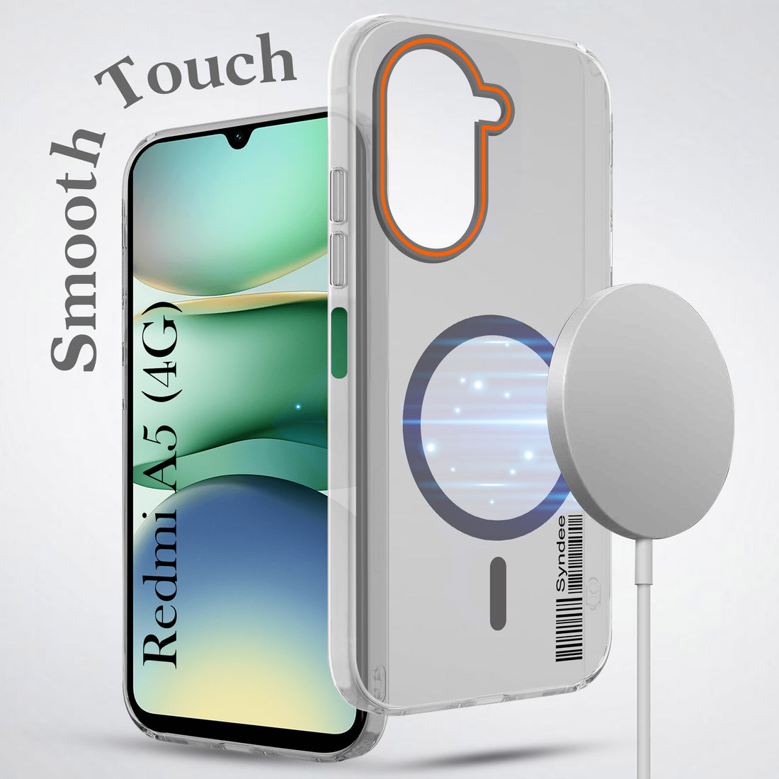 For Redmi A5 4G Back Cover Case (Soft Touch | Camera Bump Protection | MagSafe Compatible | Matte Finish)