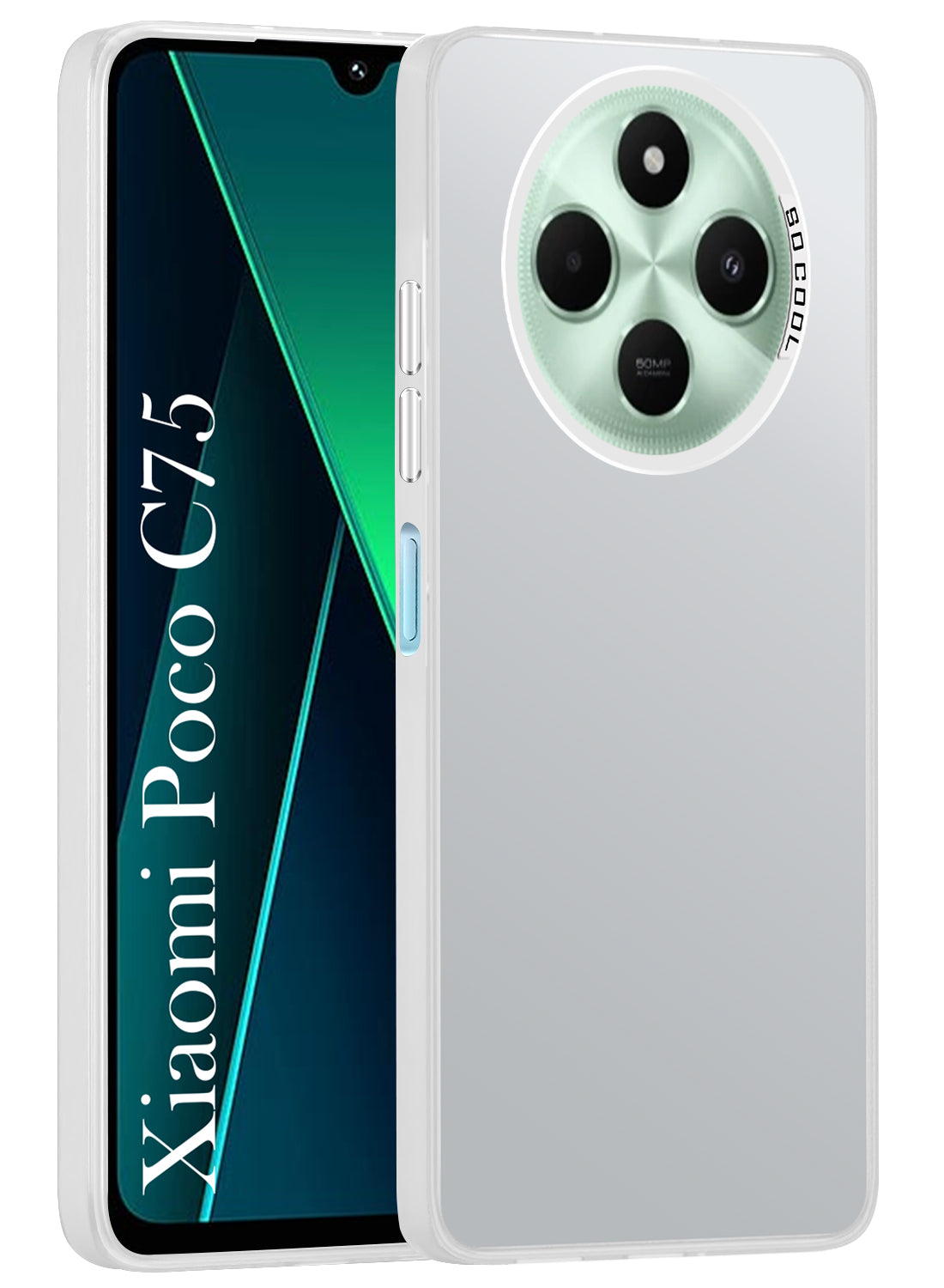 For Poco C75 | Poco M7  Hard Back Cover Case (Velvet Touch | Professional Glossy Finish | Camera Protection Bump)