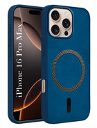 For Apple iPhone 16 Pro Max Back Cover Case (Sleek Leather Finish | MagSafe Compatible Wireless Charging | Camera Bump Protection)