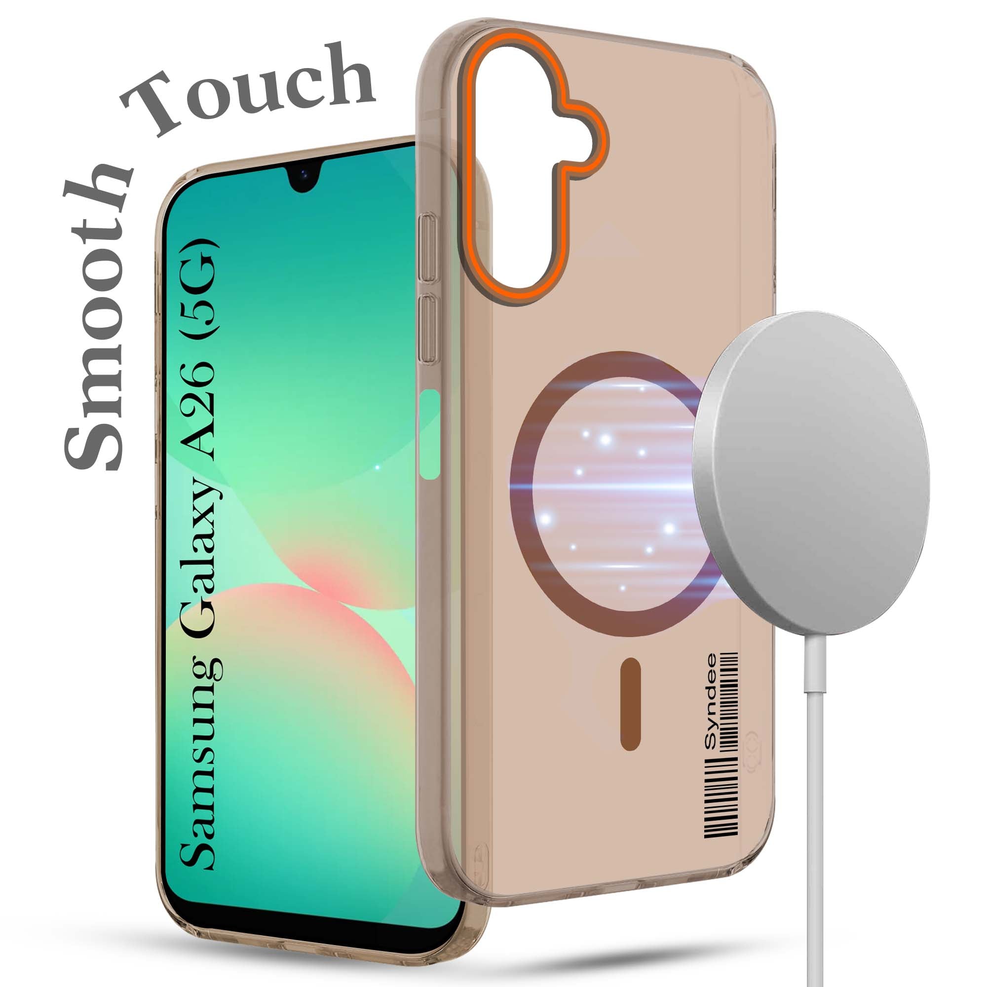 For Samsung Galaxy A26 5G Back Cover Case (Soft Touch | Camera Bump Protection | MagSafe Compatible | Matte Finish)