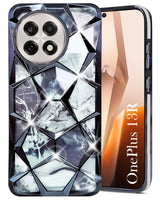 For OnePlus 13R Back Cover Case (Dual Design Glitter Sparkle and Detachable Diamond Print Case | Soft and Flexible)