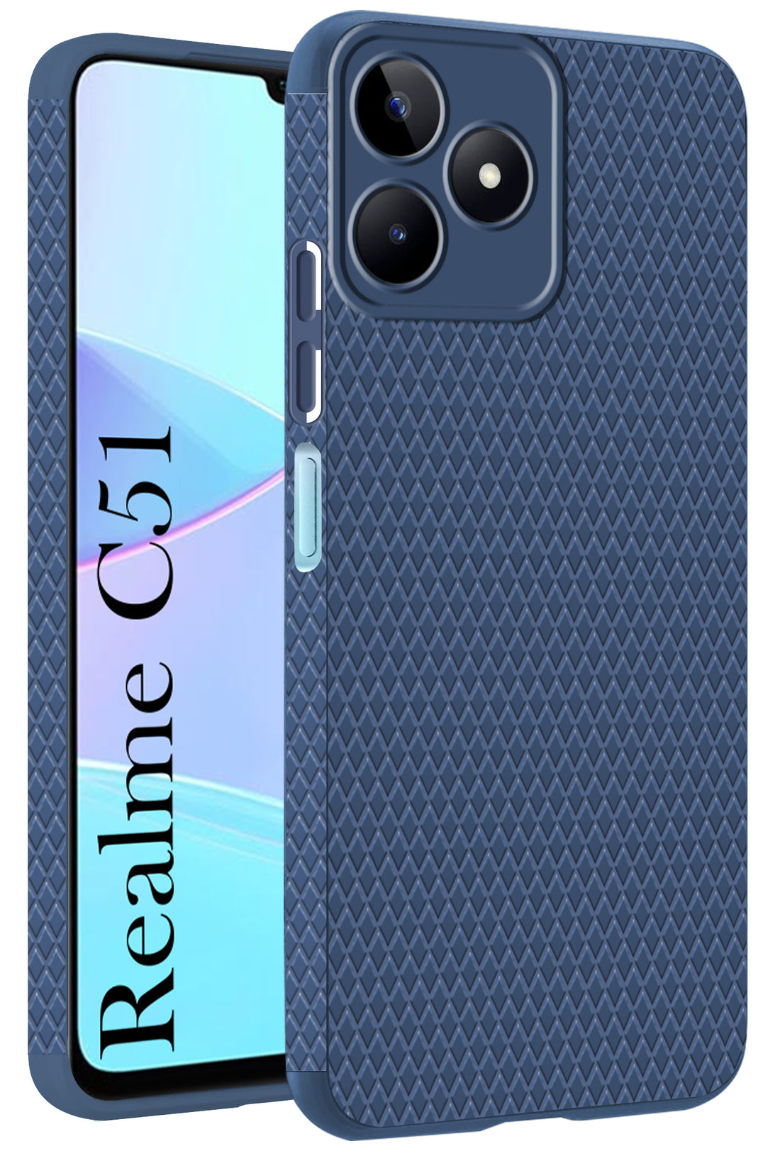 For Realme C51 Back Cover Case (Liquid Silicone | Side Grip | Camera Protection)