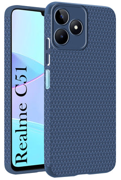 For Realme C51 Back Cover Case (Liquid Silicone | Side Grip | Camera Protection)