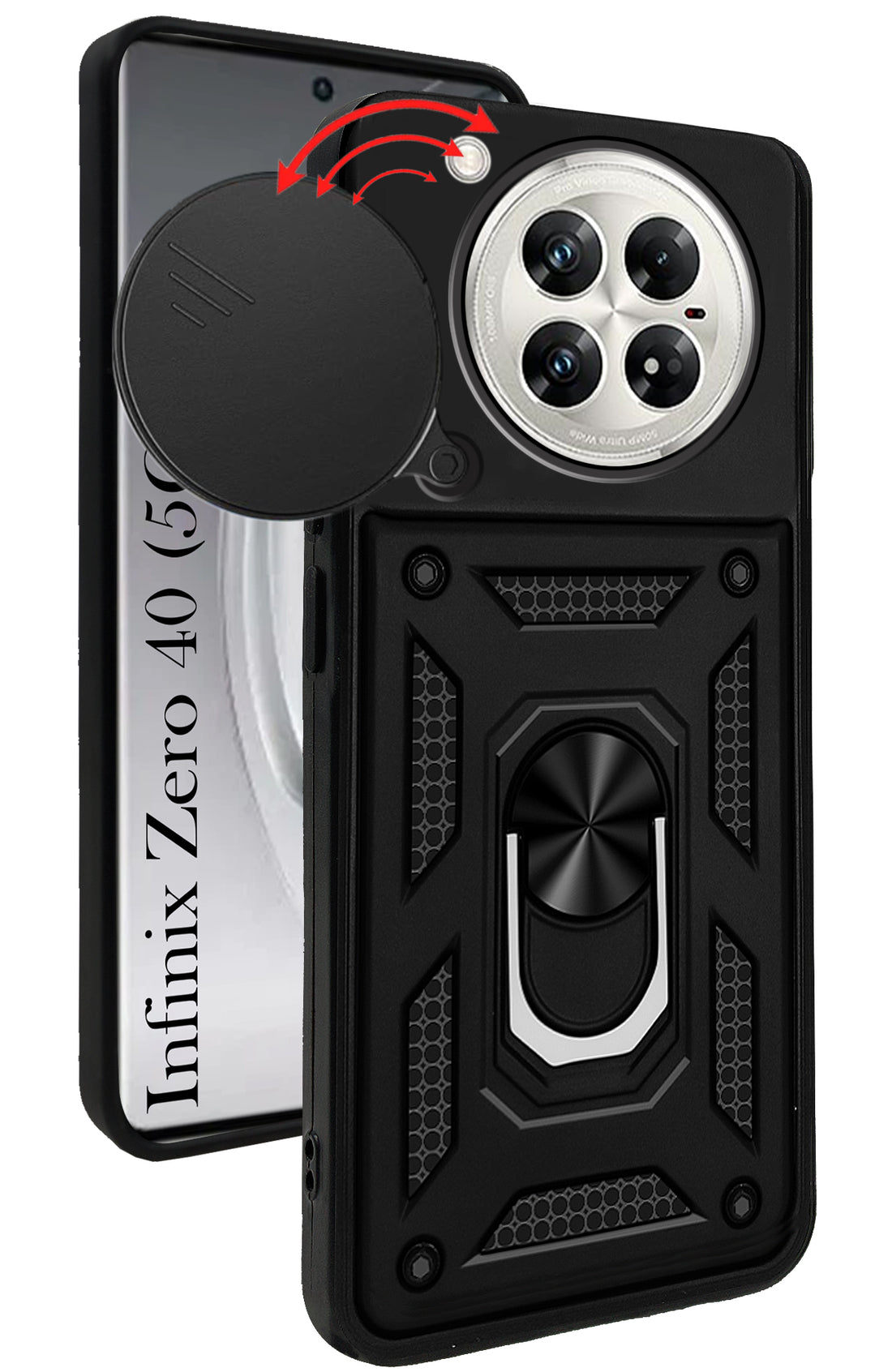 For Infinix Zero 40 5G Back Cover Case (Hybrid Dual Armor Polycarbonate)