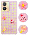 For Vivo T2x Back Cover Case (3D Cute Cartoons | Hard Back Side Soft | Matte Premium Finish | HD Printing)