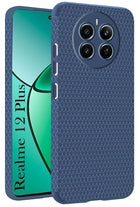 For Realme 12 Plus Back Cover Case (Liquid Silicone | Side Grip | Camera Protection)