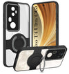 For Vivo T4 Ultra Back Cover Case with stand (Built-in Ring Holder Kickstand | Lifetime Anti Yellow | Camera Protection)