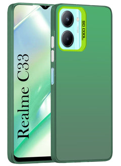 For Realme C33 Hard Back Cover Case (Velvet Touch | Professional Glossy Finish | Camera Protection Bump)