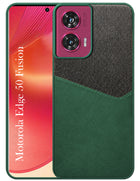 For Motorola Moto Edge 50 Fusion Back Cover Case (Dual PU Leather Stitch | Professional Minimalist | Soft and Flexible)