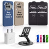Complete Mobile Care Kit (Get Any 2 Cases+2 Tempered Glass+25W Charger Adapter+Metallic Mobile Stand+Cable Protector)