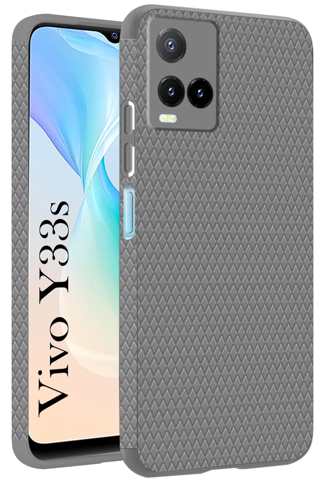 For Vivo Y33s Back Cover Case (Liquid Silicone | Side Grip | Camera Protection)