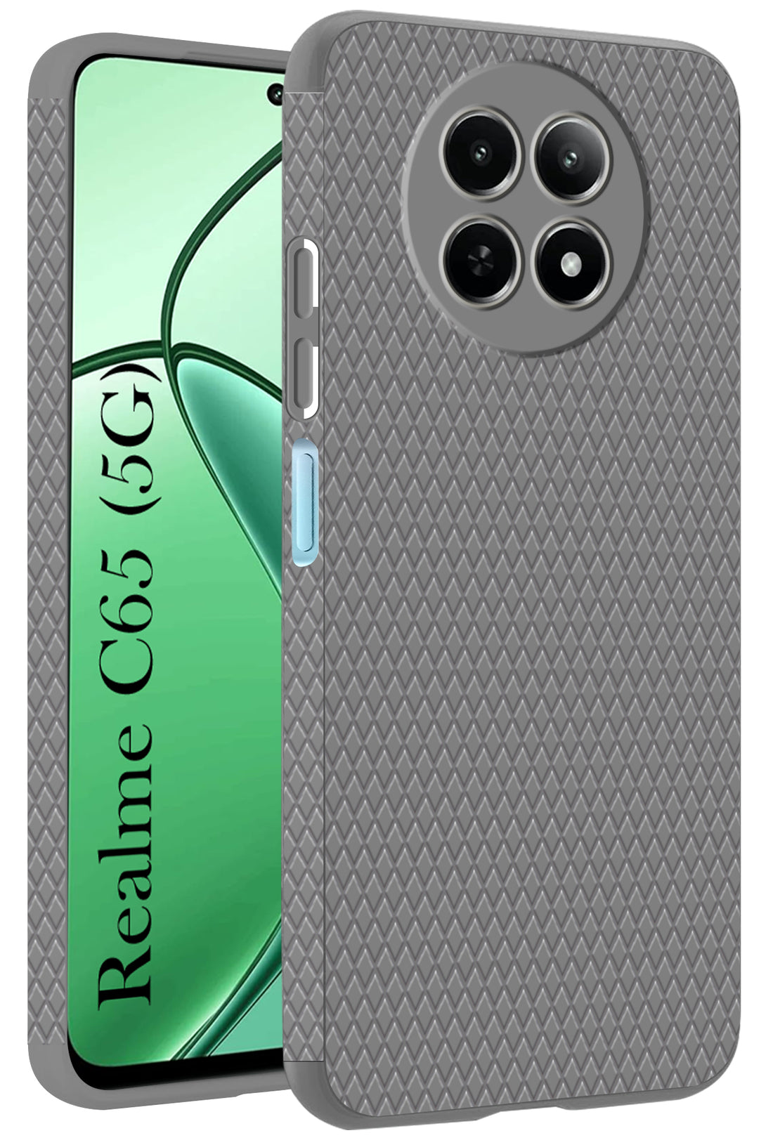 For Realme C65 5G Back Cover Case (Liquid Silicone | Side Grip | Camera Protection)