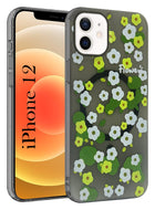 For Apple iPhone 12 Back Cover Case (Cute Floral Design | Flower Print for Girls | MagSafe Compatible Wireless Charging)