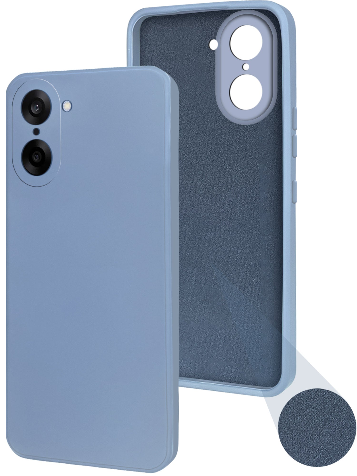 For Oneplus Nord CE 5 Back Cover Case (Matte Finish Silicone with Inside Fiber cloth)
