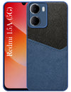 For Redmi 15A 5G Back Cover Case (Dual PU Leather Stitch | Professional Minimalist | Soft and Flexible)