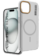 For iPhone 15 Plus Back Cover Case (Soft Touch | Camera Bump Protection | MagSafe Compatible | Matte Finish)