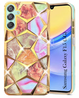 For Samsung Galaxy F15 5G Back Cover Case (Dual Design Glitter Sparkle and Detachable Diamond Print Case | Soft and Flexible)