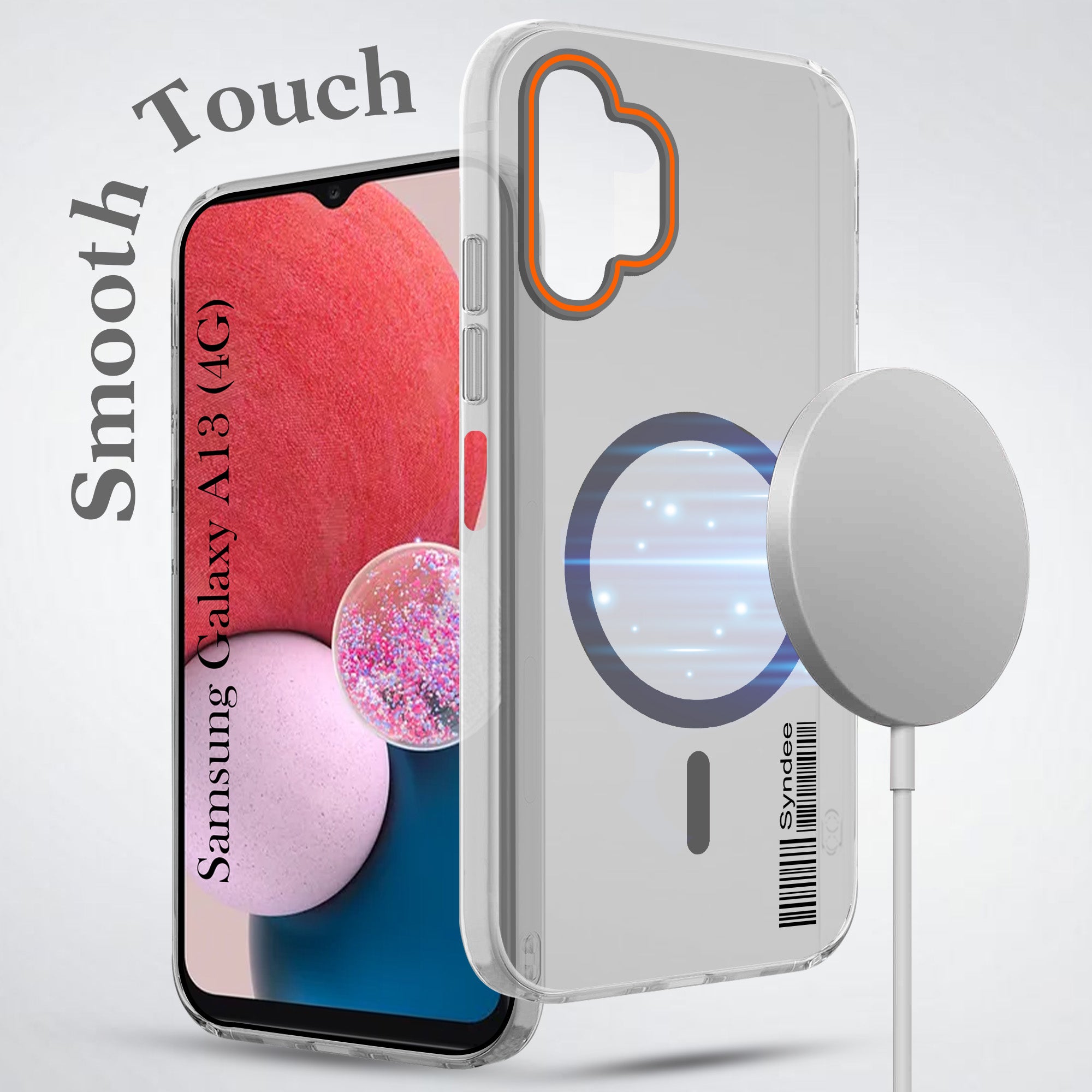 For Samsung Galaxy A13 4G Back Cover Case (Soft Touch | Camera Bump Protection | MagSafe Compatible | Matte Finish)
