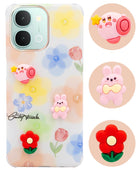 For iQOO Z11x | iQOO Z11xa Back Cover Case (3D Cute Cartoons | Hard Back Side Soft | Matte Premium Finish | HD Printing)