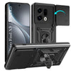 For Oppo Find X9 | Oppo Find X9s Back Cover Case Hybrid Armor (Sliding Shutter Camera Protection | Polycarbonate |Ring Holder Kickstand)