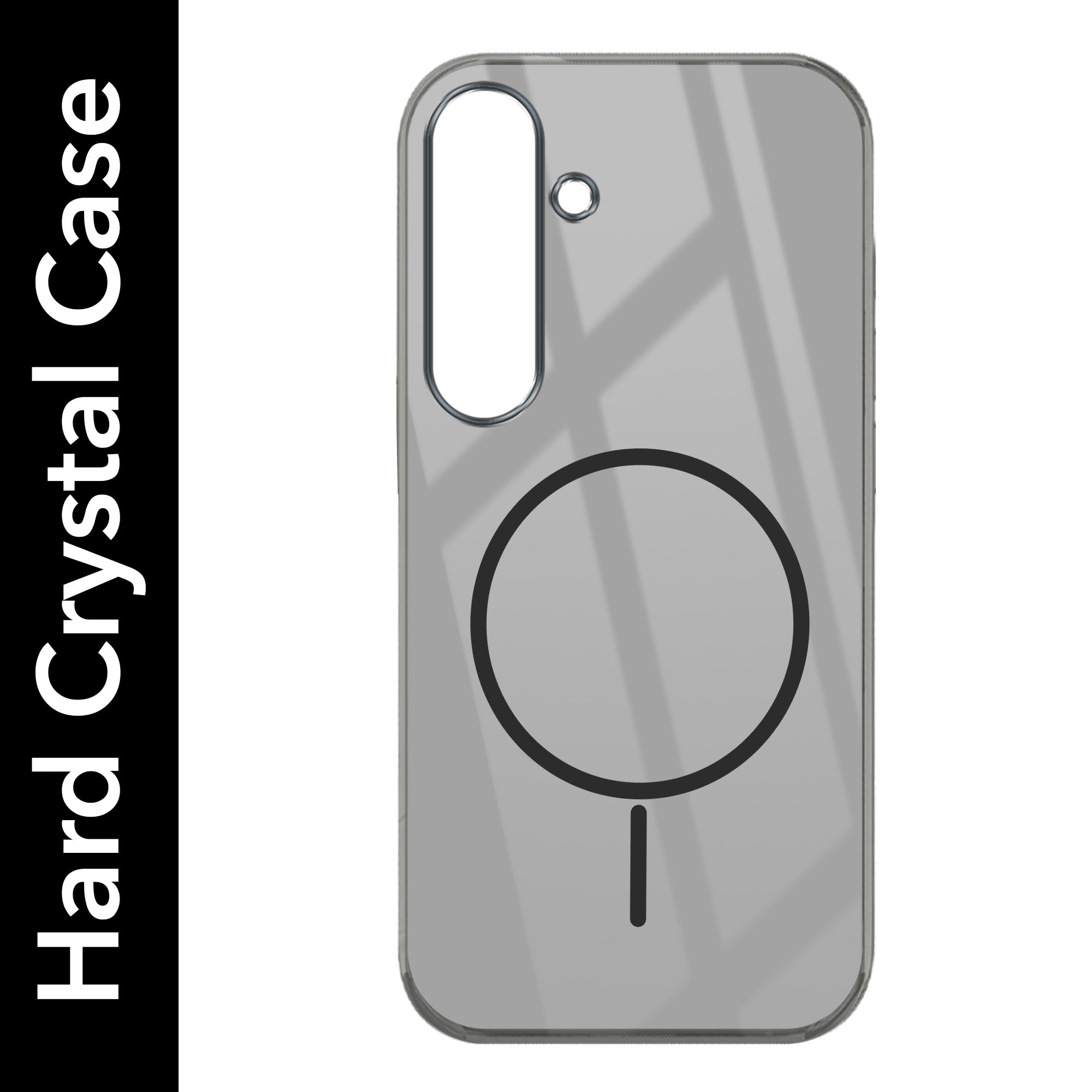 For Samsung Galaxy S24 Plus Back Cover Case Crystal Anti Yellow (MagSafe Wireless Charging Support |Camera Protection Bump)