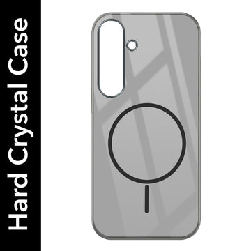 For Samsung Galaxy S24 Plus Back Cover Case Crystal Anti Yellow (MagSafe Wireless Charging Support |Camera Protection Bump)