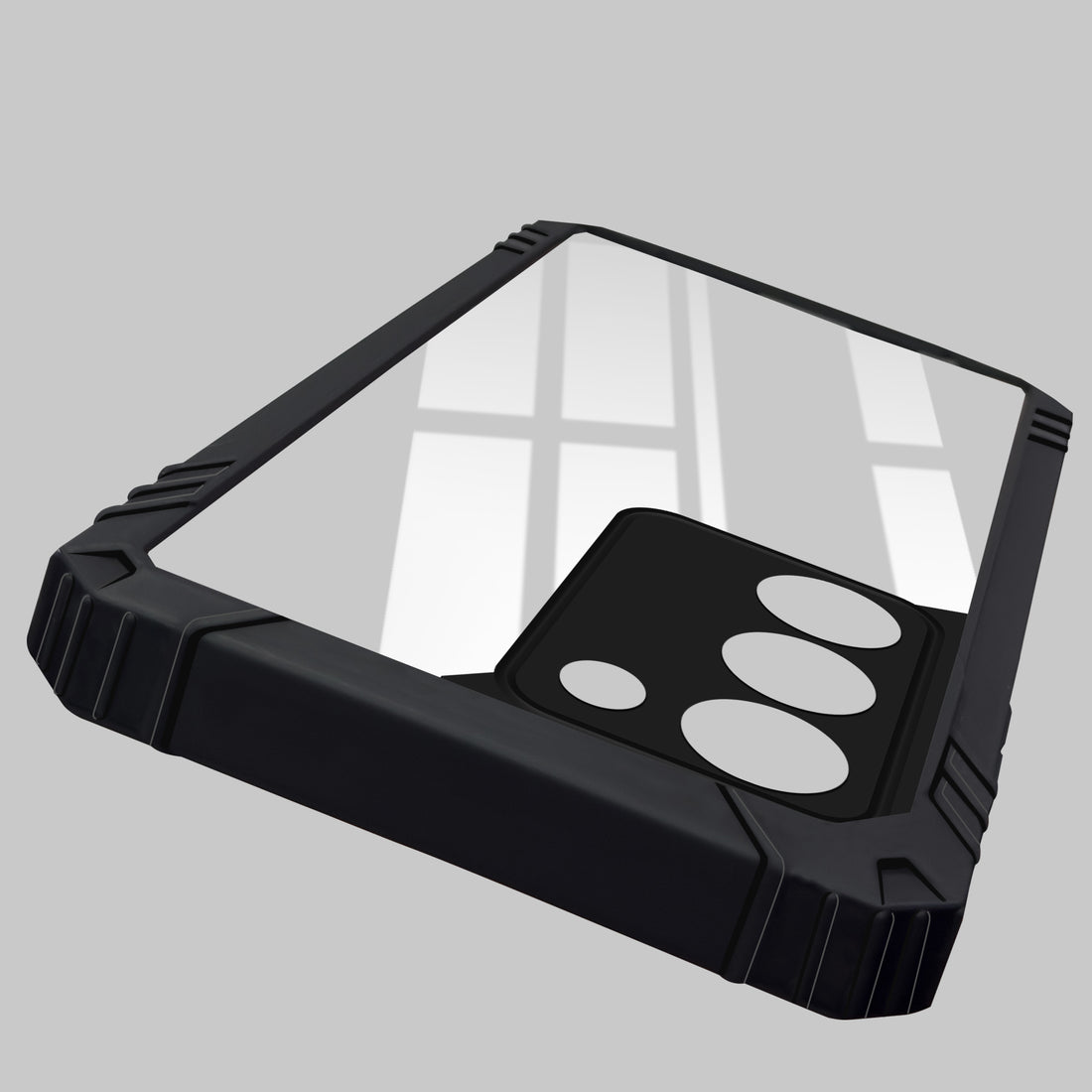 For Realme C75 5G Back Cover Case (Ultimate Shockproof Bumpers | Anti Yellow | Rugged Armor | Hybrid PC | Black )