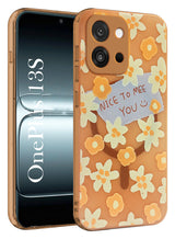 For OnePlus 13S Back Cover Case (Cute Floral Design | Flower Print for Girls | MagSafe Compatible Wireless Charging)