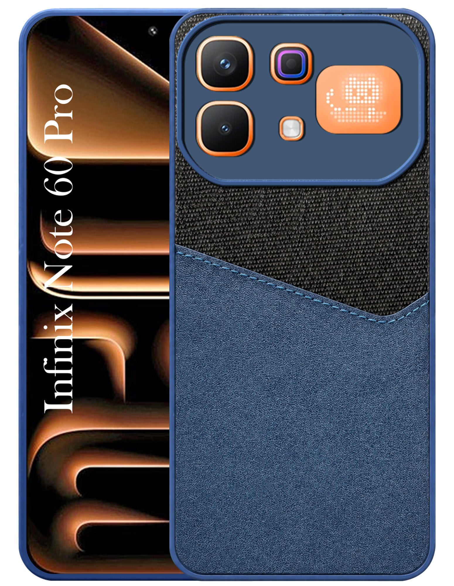 For Infinix Note 60 Pro 5G Back Cover Case (Dual PU Leather Stitch | Professional Minimalist | Soft and Flexible)